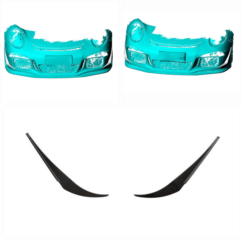 Porsche 911 Carrera GT3 (RS) Coupe 2014 2015 Front Bumper Vents Dry Carbon Fiber-Ahacarbon