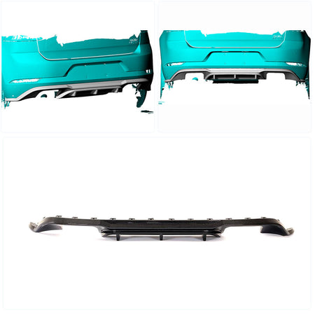 Volkswagen VW Golf 7.5 MK7.5 Base/GTI 2018-2020 Rear Bumper Diffuser Carbon Fiber-Ahacarbon