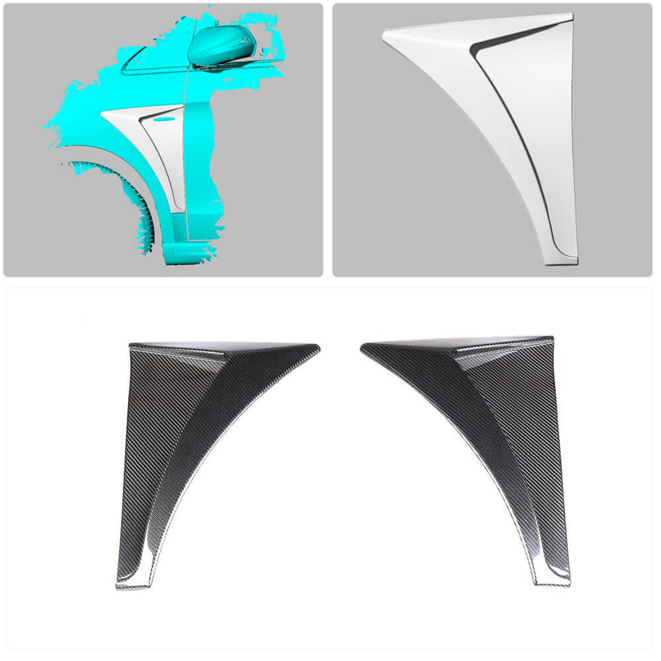 Mercedes Benz V Class W447 2016-2019 Air Fender Vents Carbon Fiber-Ahacarbon