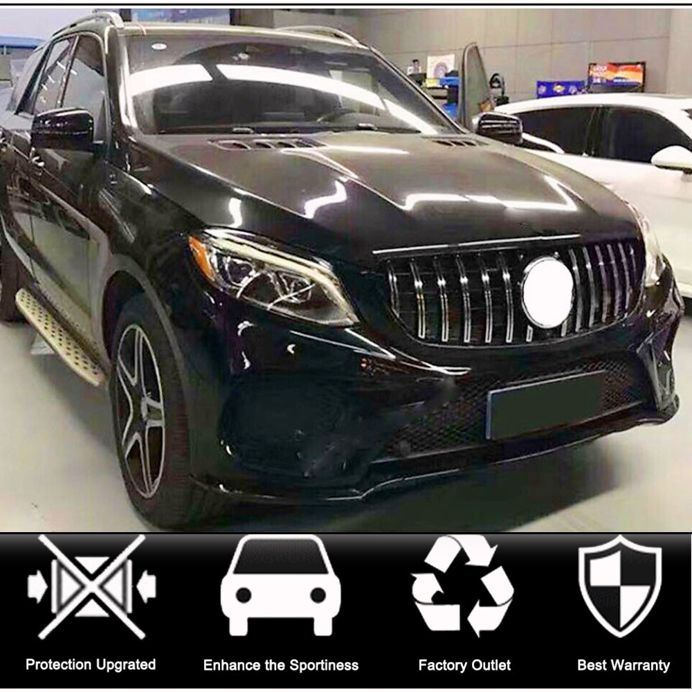 Mercedes Benz GLE Class W292 W166 GTGLE350 GLE400 GLE43 GLE63 AMG 2015-2018 Front Grille ABS-Ahacarbon