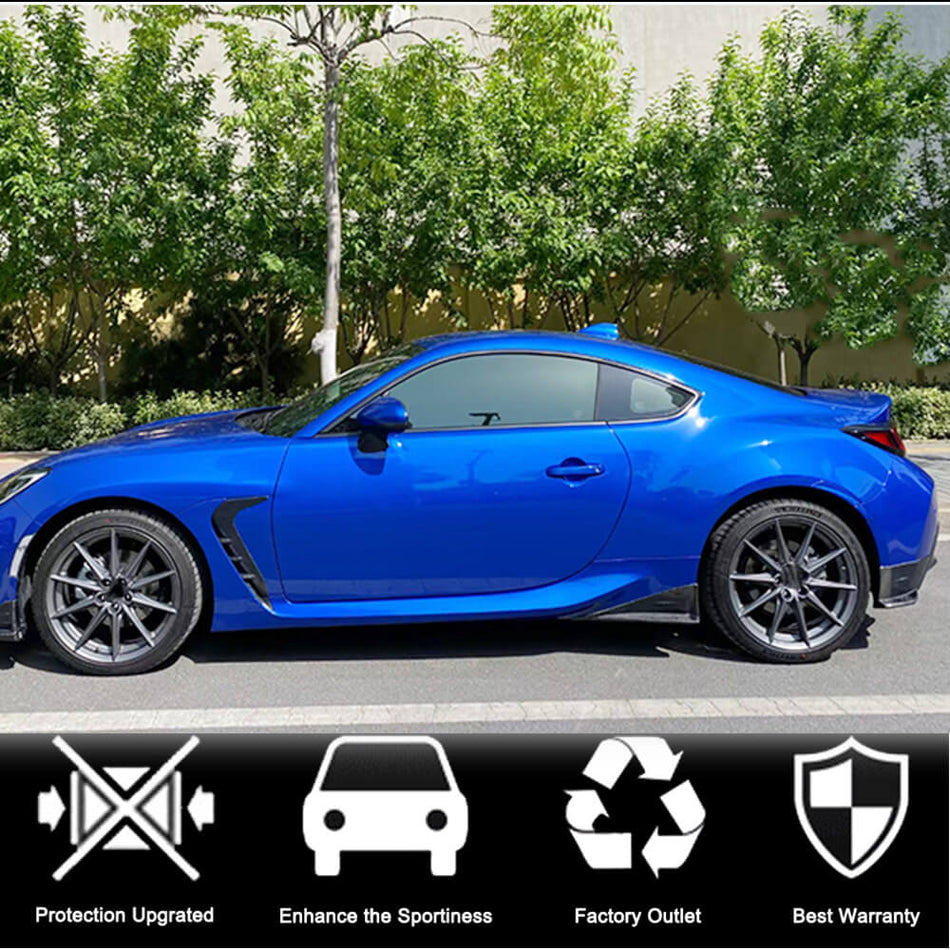 Subaru BRZ Toyota GR86 2022+ Rear Bumper Splitters Carbon Fiber-Ahacarbon