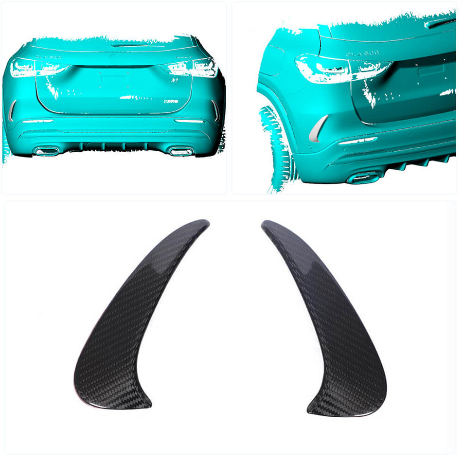 Mercedes Benz H247 GLA250 2020-2021 Rear Bumper Vents Carbon Fiber-Ahacarbon