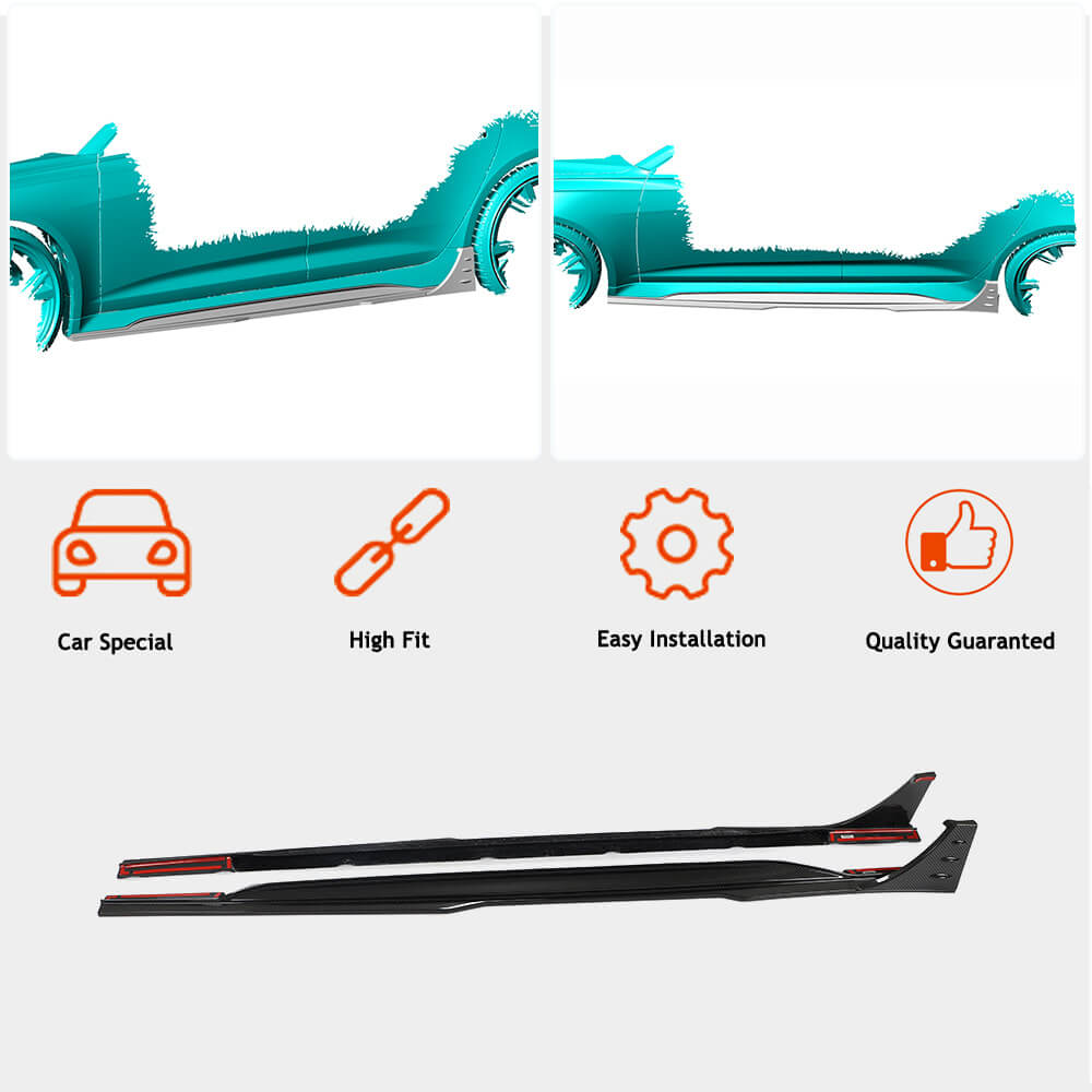 Audi RS6 C8 Typ 5G 2019-2022 Side Skirts Dry Carbon Fiber-Ahacarbon