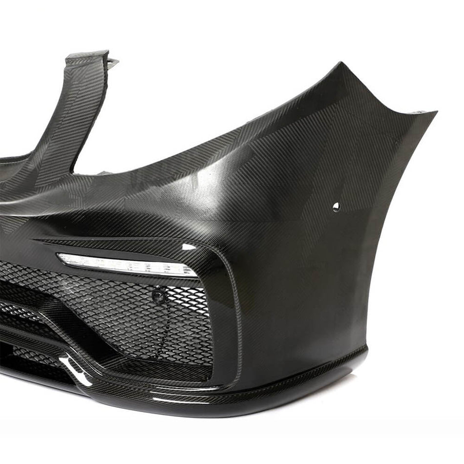 Mercedes Benz V Class W447 Vito 2015-2019 Front Bumper Lip Dry Carbon Fiber-Ahacarbon