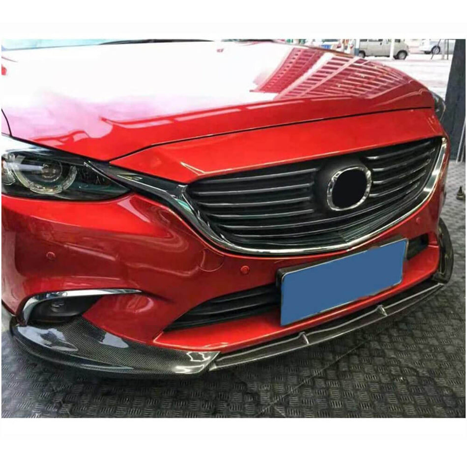Mazda 6 Atenza 2017-2019 Front Bumper Lip Carbon Fiber-Ahacarbon