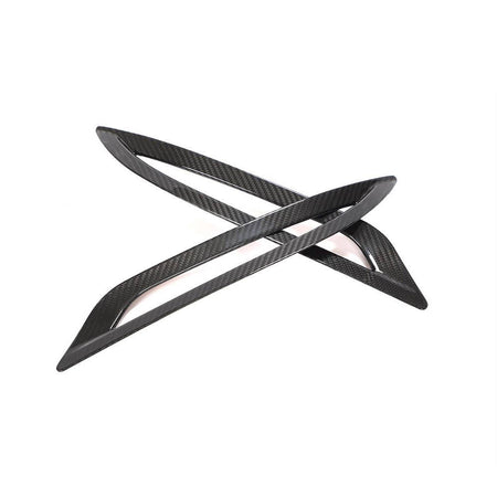 Tesla Model 3 2016-2022 Rear Bumper Reflector Cover Dry Carbon Fiber-Ahacarbon