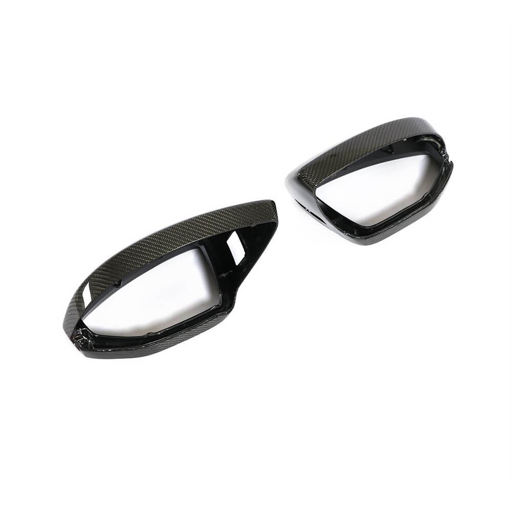 Audi A6 A7 A8 Quattro C8 2019-2022 Mirror Covers Replacement Style Carbon Fiber-Ahacarbon