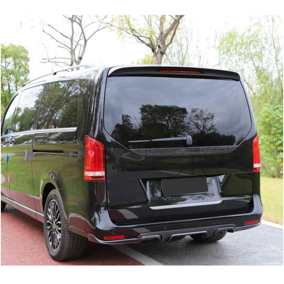 Mercedes Benz W447 Vito 2016-2019 Rear Bumper Diffuser Carbon Fiber-Ahacarbon