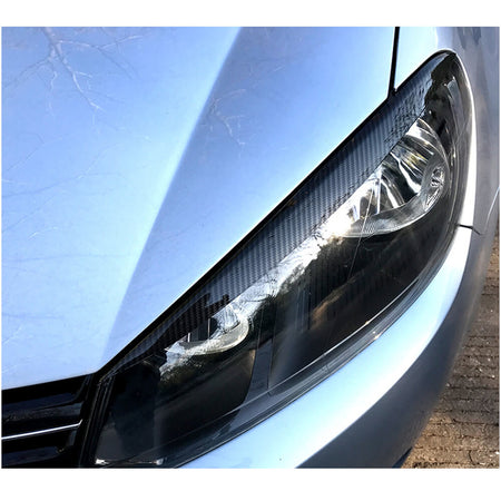 Volkswagen VW Golf 6 MK6 GTI R/R20 2010-2013 Headlight Eyelids Carbon Fiber-Ahacarbon