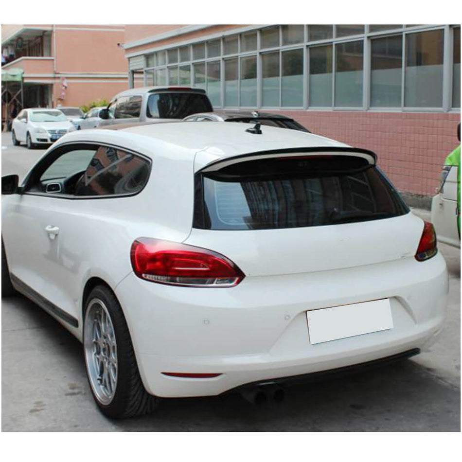 Volkswagen VW Scirocco Base Hatchback Non-R 2008-2014 Rear Roof Spoiler Carbon Fiber-Ahacarbon