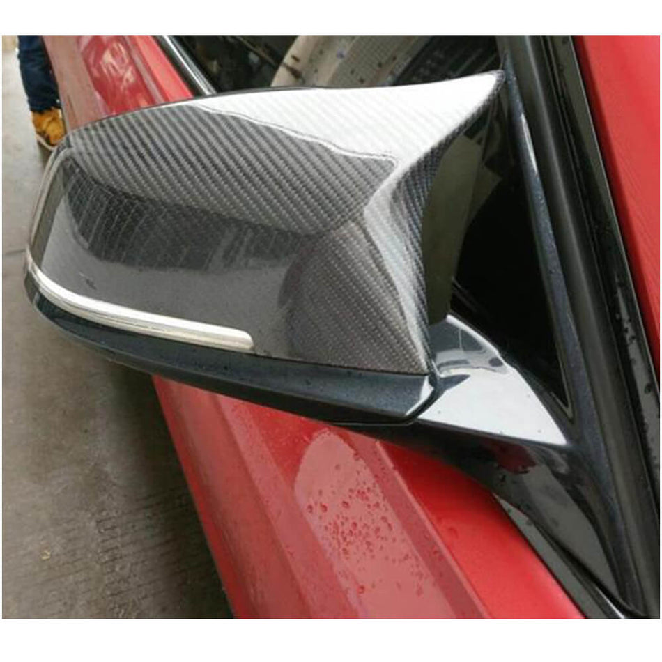 BMW 5 Series F10 2011-2016 Mirror Covers Replacement Style Carbon Fiber/ABS-Ahacarbon