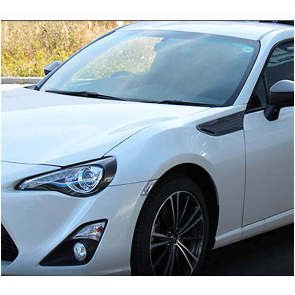 For Subaru BRZ Toyota GT86 FT86 Scion FR-S Dry Carbon Fiber Front Headlight Eyelid Eyebrows-Ahacarbon
