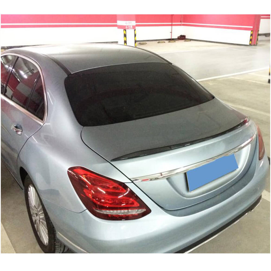 Mercedes Benz C-Class W205 2015-2021 Rear Trunk Spoiler Carbon Fiber-Ahacarbon