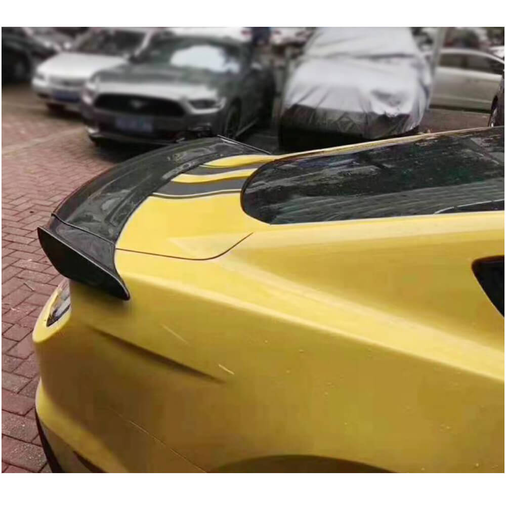 Ford Mustang V6 V8 GT Shelby GT350R 2015-2020 Rear Trunk Spoiler Carbon Fiber-Ahacarbon