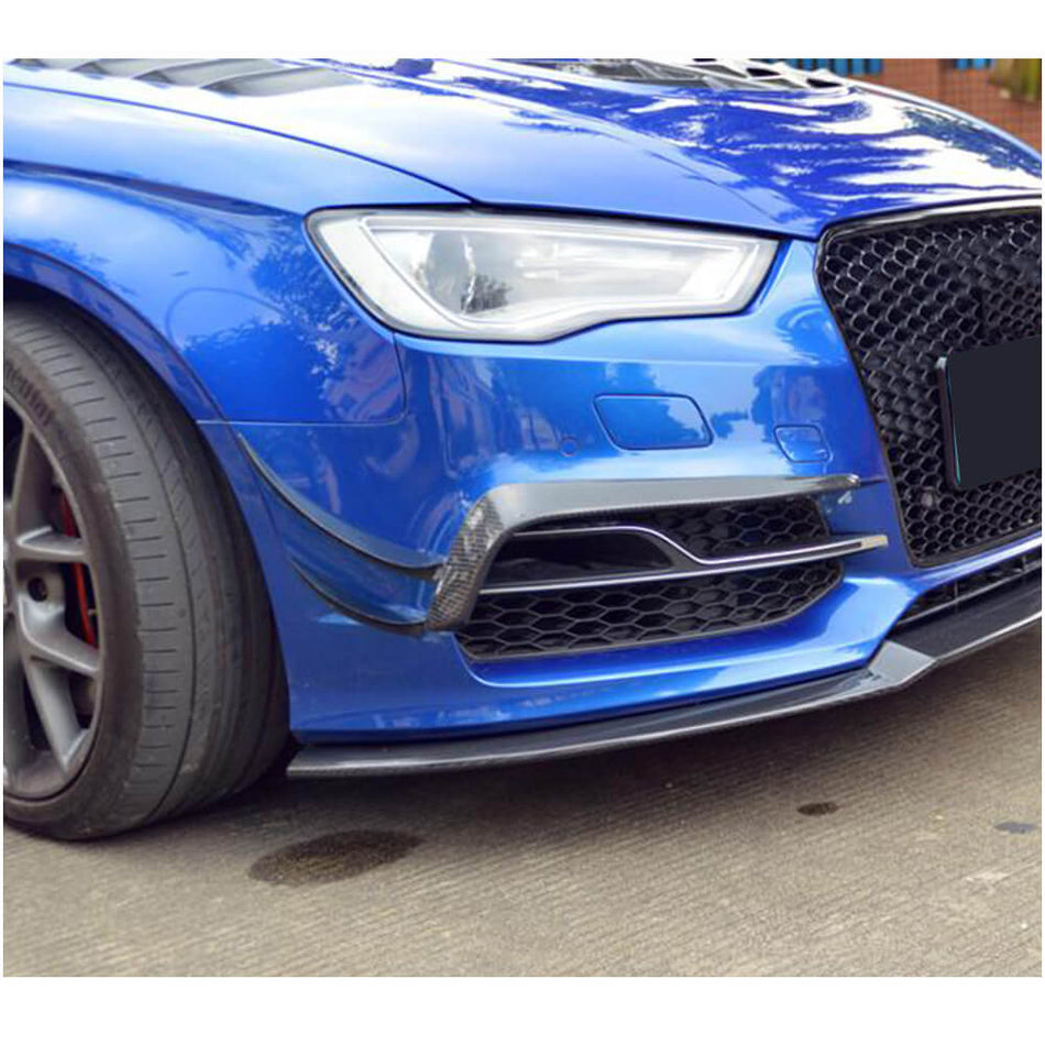 Audi S3 A3 8V Sline Sedan 2014-2016 Front Bumper Vents Carbon Fiber-Ahacarbon
