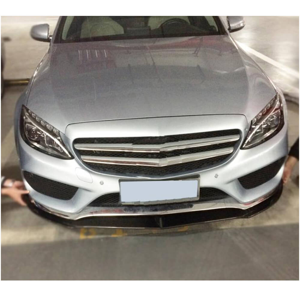 Mercedes Benz W205 C205 A205 Sport C43 Pre-facelift 2015-2019 Front Bumper Lip Carbon Fiber/FRP-Ahacarbon