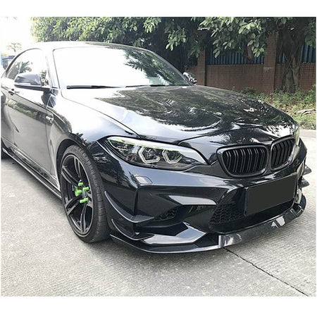 BMW 2 Series F87 M2 2016-2020 Front Bumper Lip Carbon Fiber-Ahacarbon