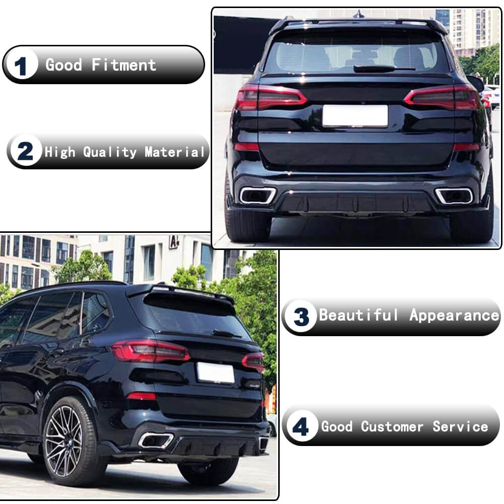 BMW X5 G05 2019-2022 Rear Roof Spoiler Carbon Fiber-Ahacarbon