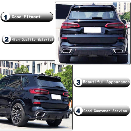 BMW X5 G05 2019-2022 Rear Roof Spoiler Carbon Fiber-Ahacarbon