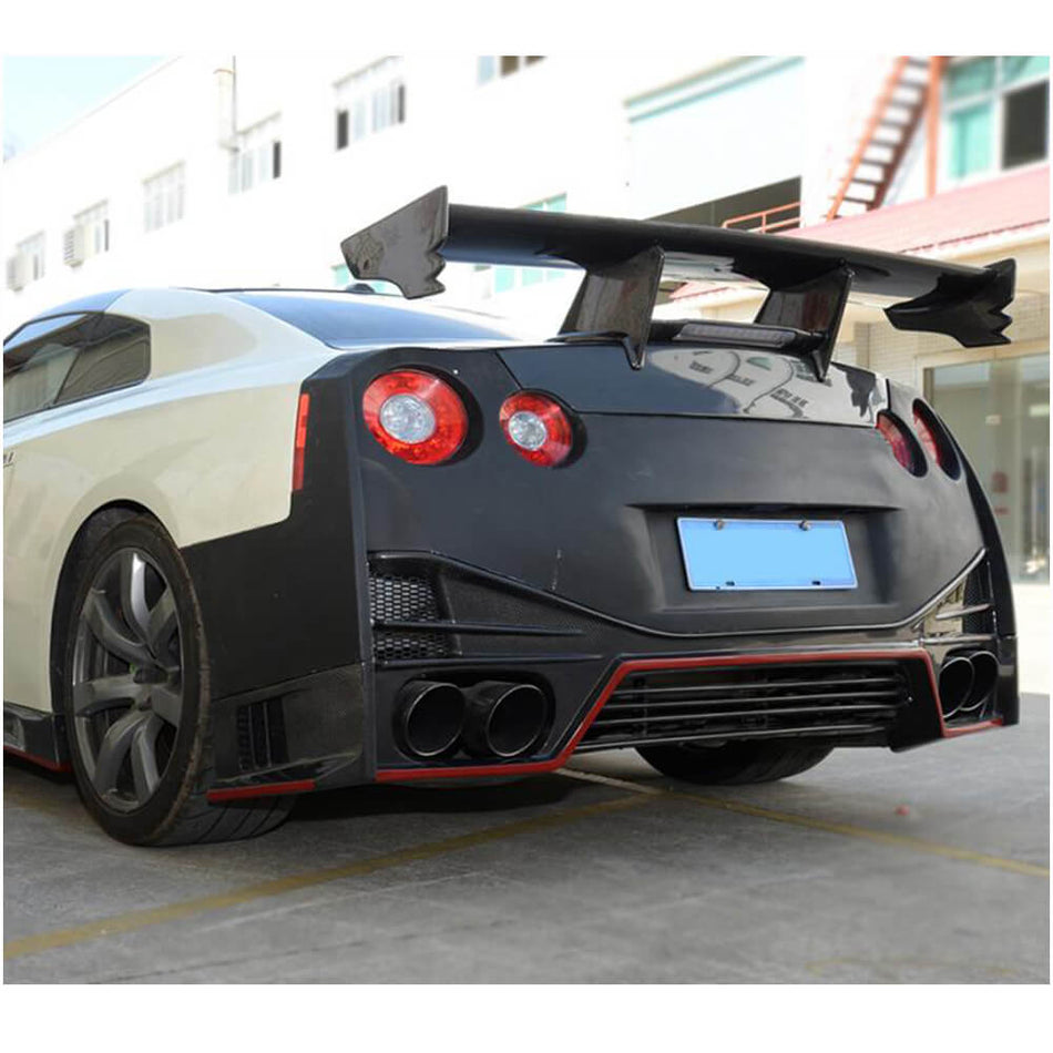 Nissan GTR R35 2009-2015 Rear Trunk Spoiler Dry Carbon Fiber-Ahacarbon