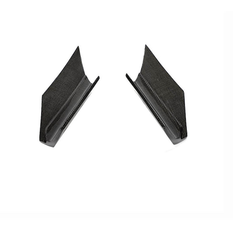 For BMW X6 F16 Base Carbon Fiber Rear Bumper Splitter Cupwing Winglets Vent Flaps-Ahacarbon
