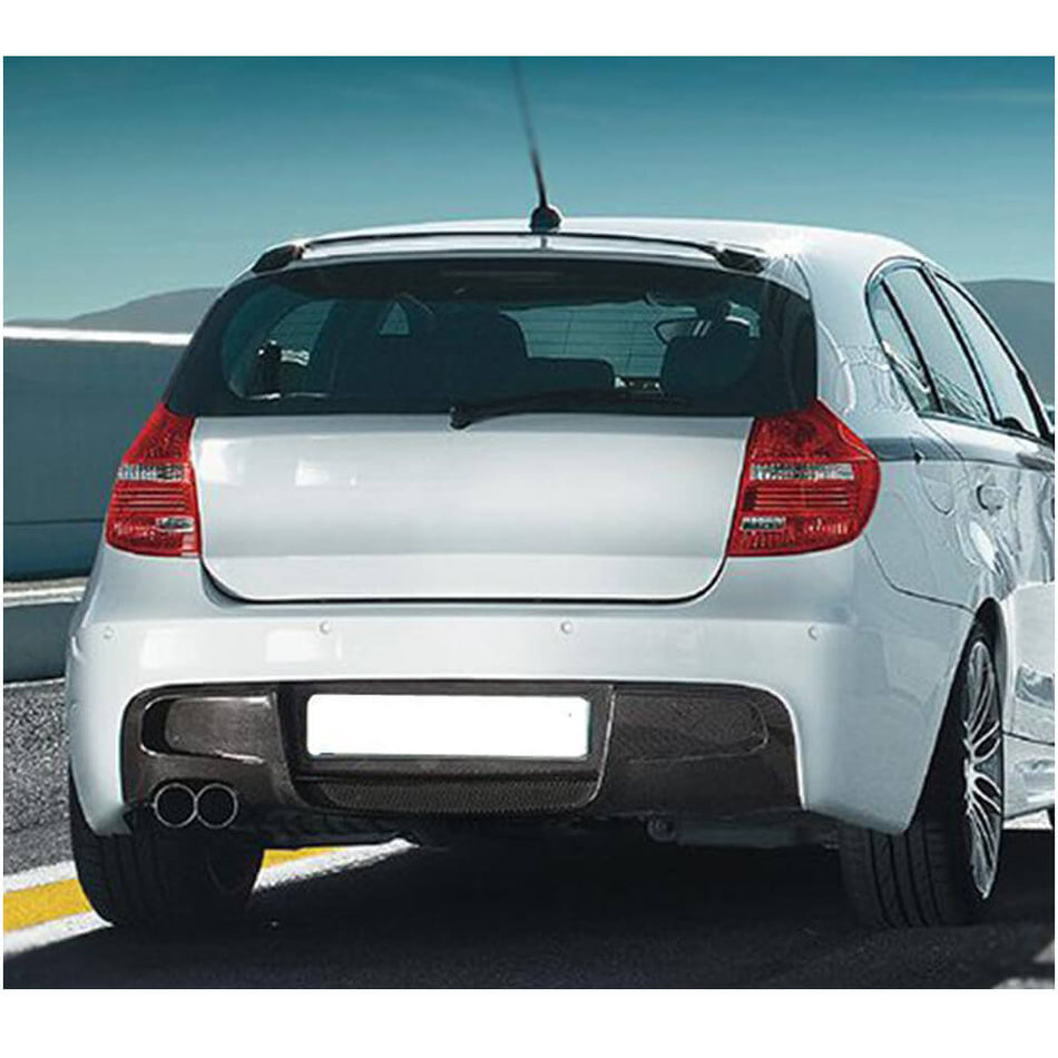 BMW 1 Seires E87 M Sport 2007-2012 Rear Bumper Diffuser Carbon Fiber-Ahacarbon