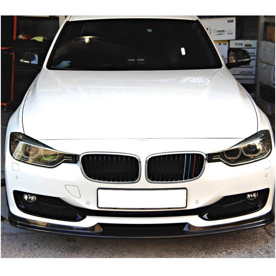 BMW 3 Series F30 Pre-LCI 2012-2015 Front Bumper Lip Carbon Fiber/FRP-Ahacarbon