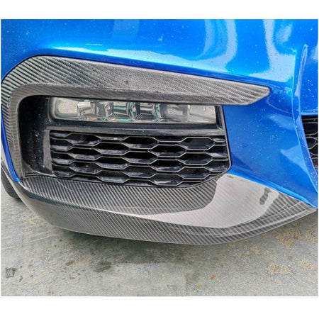 For BMW 5 Series G30 520i 530i 540i M Sport M550i Carbon Fiber Fog Lamp Cover Eyelid Vent-Ahacarbon