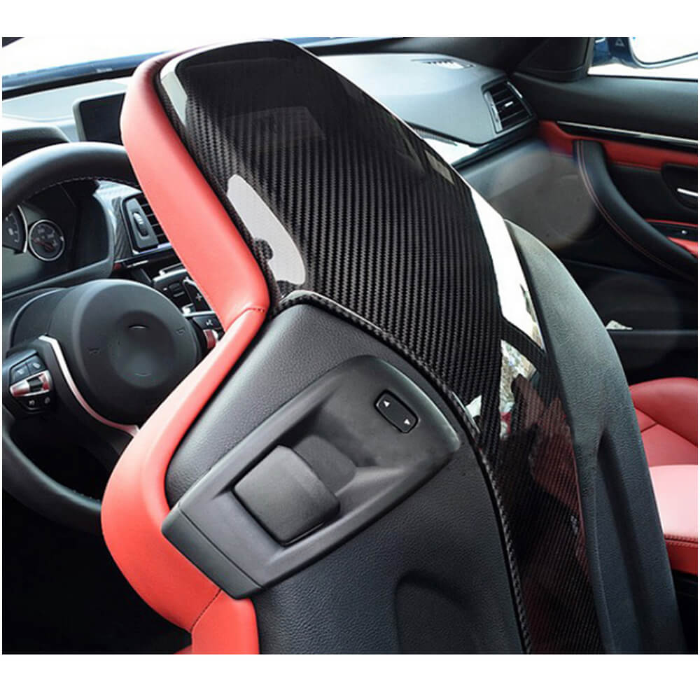 BMW F80 M3 F82 F83 M4 2014-2020 Seat Back Cover Carbon Fiber-Ahacarbon