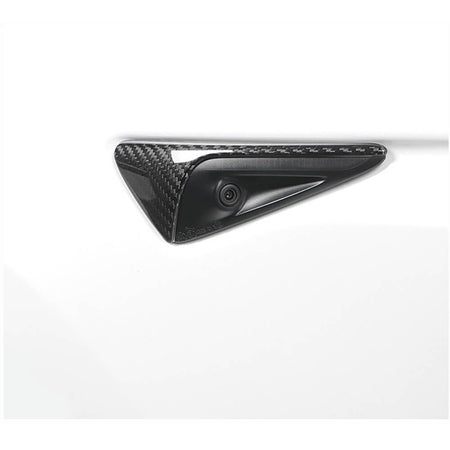 Tesla Model S/Model 3/Model X 2012-2020 Side Camera Marker Fender Cover Carbon Fiber-Ahacarbon
