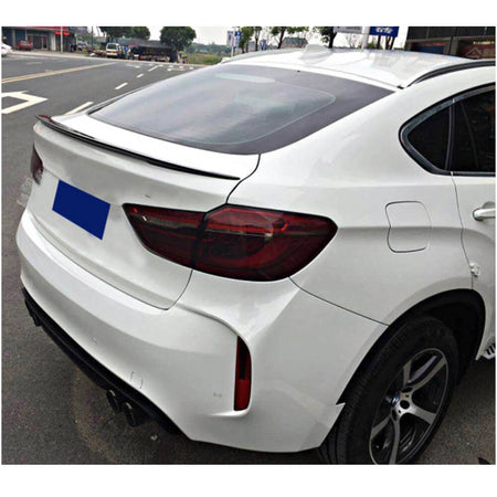 BMW X6 E71 Sport Utility 2008-2014 Rear Trunk Spoiler Carbon Fiber-Ahacarbon