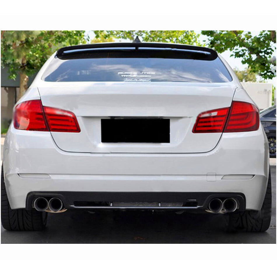 BMW 5 Series F10 M Sport 2012-2016 Rear Bumper Diffuser Carbon Fiber-Ahacarbon