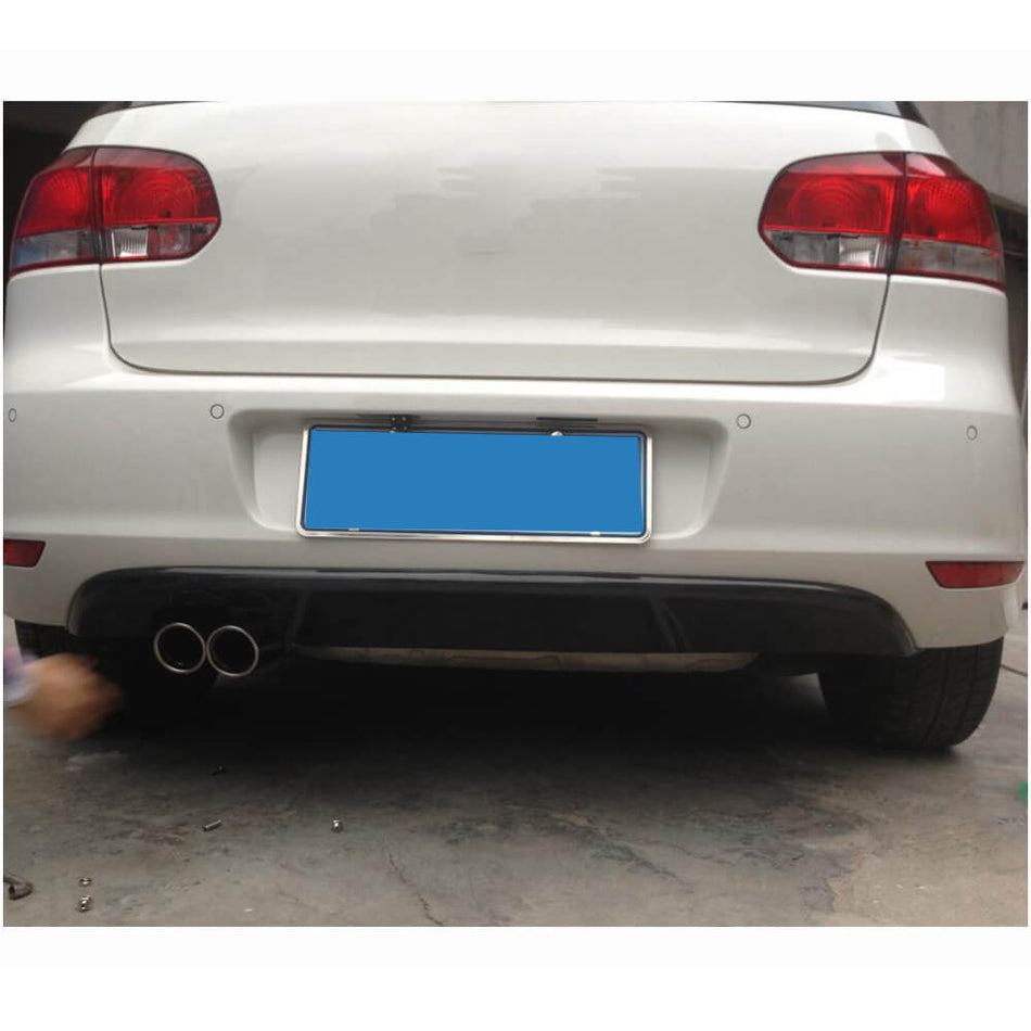 Volkswagen VW Golf 6 MK6 Base Hatchback 2010-2013 Rear Bumper Diffuser Carbon Fiber-Ahacarbon