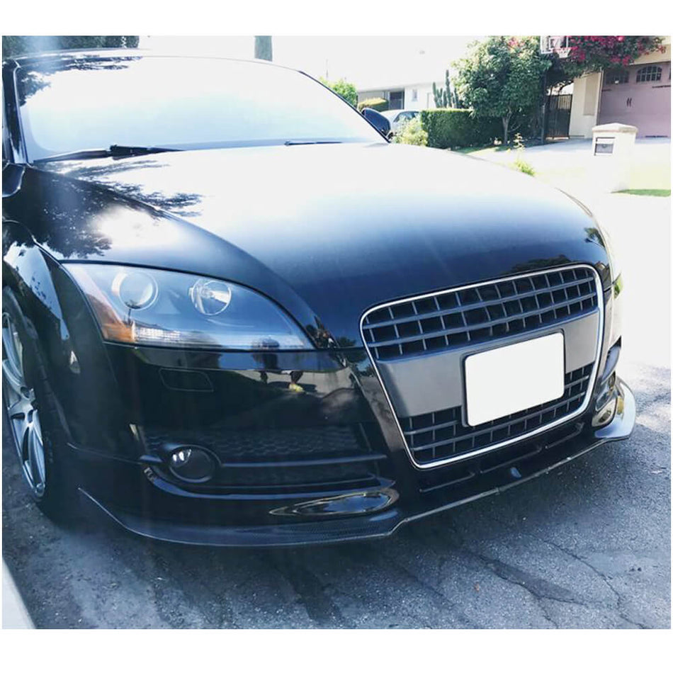 Audi TT MK2 8J 2008-2010 Front Bumper Lip Carbon Fiber-Ahacarbon