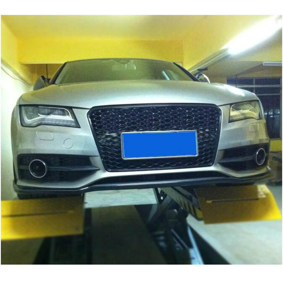 Audi S7 A7 Sline C7 2013-2015 Front Bumper Lip Carbon Fiber-Ahacarbon