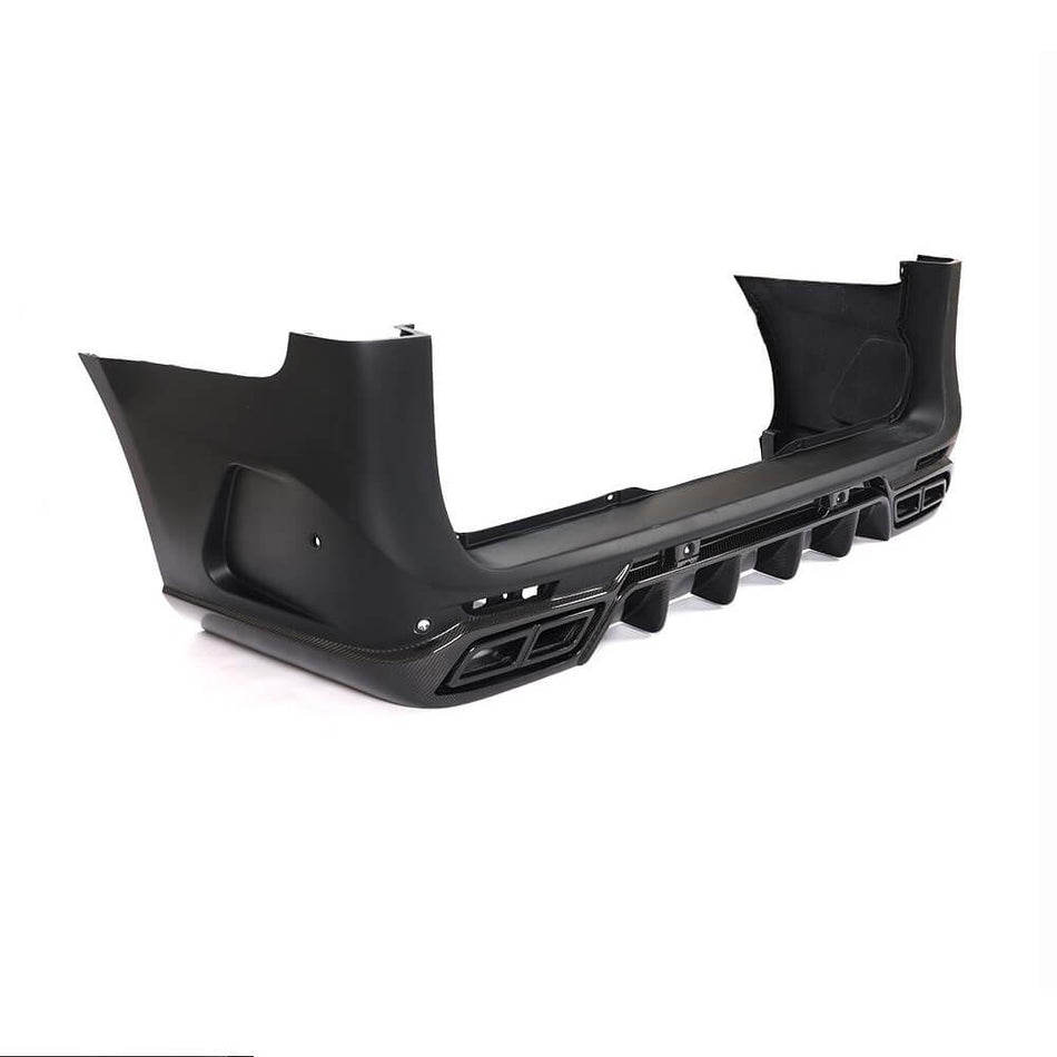 Mercedes Benz W447 Vito 2016-2019 Rear Bumper Diffuser Dry Carbon Fiber with PP-Ahacarbon