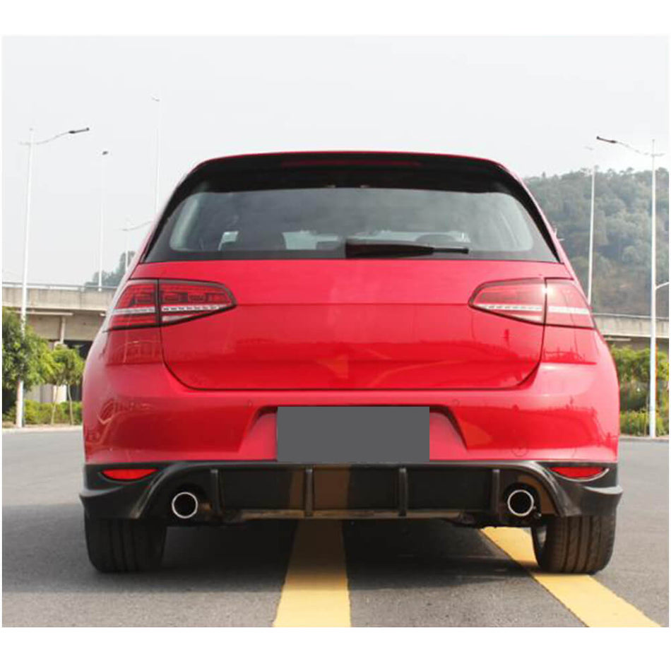 Volkswagen VW Golf 7 MK7 Base/GTI 2014-2016 Rear Bumper Diffuser Carbon Fiber-Ahacarbon