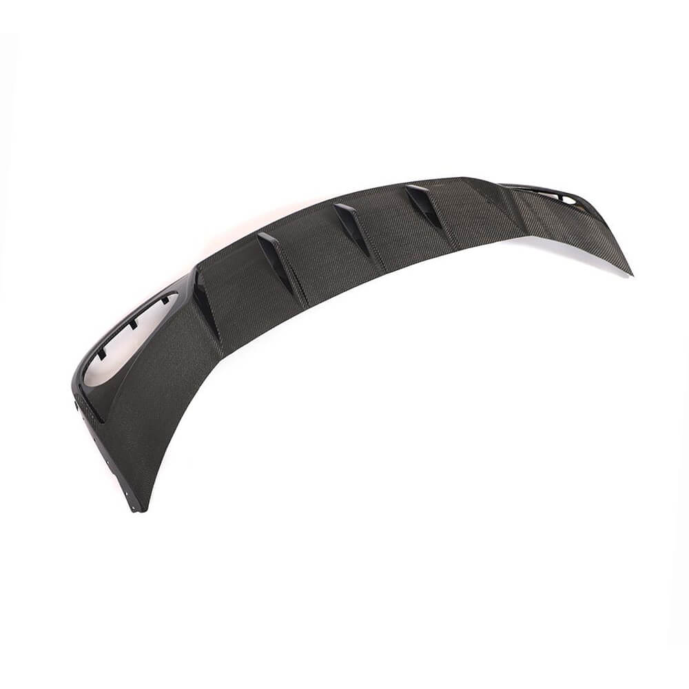 Bentley Continental 2nd Gen 2012 2013 Rear Bumper Diffuser Carbon Fiber-Ahacarbon