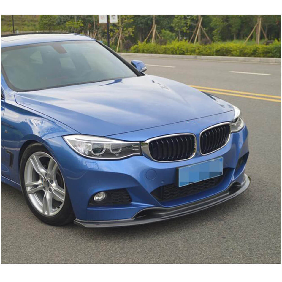 BMW 3 Series F34 M Sport GT 2014-2018 Front Bumper Lip Carbon Fiber-Ahacarbon