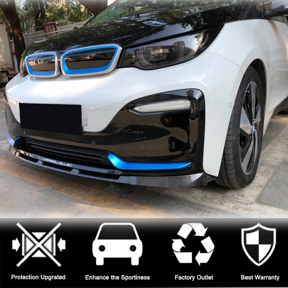 BMW I3 Hatchback 2018-2020 Front Bumper Lip Carbon Fiber/FRP-Ahacarbon