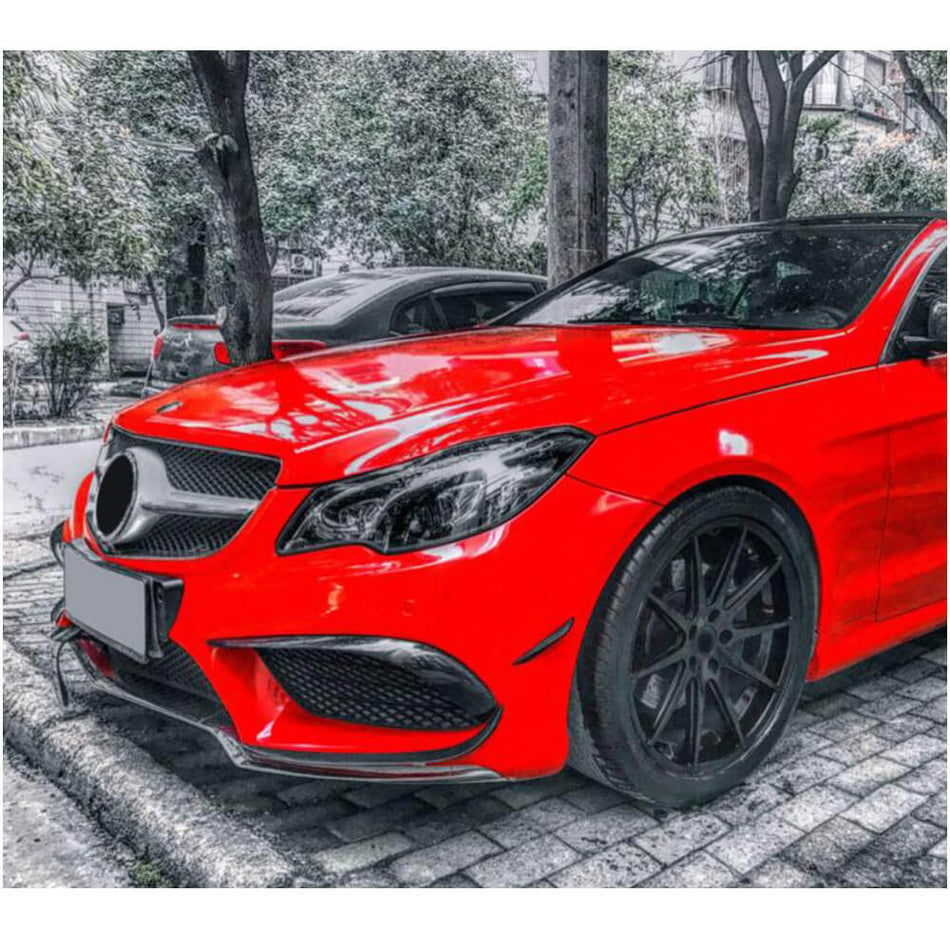 Mercedes Benz (W207) C207 A207 Sport Facelift 2014-2016 Front Bumper Trims Carbon Fiber-Ahacarbon