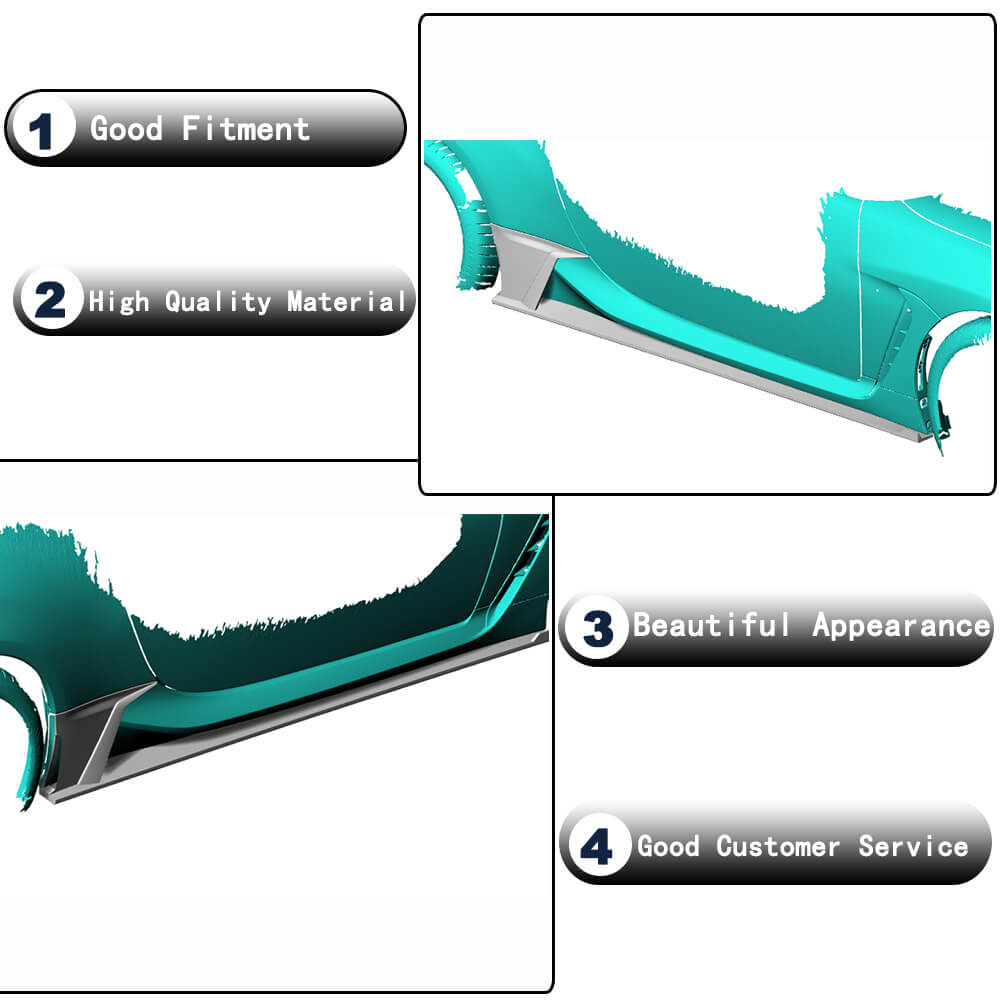 Subaru BRZ Toyota GR86 2022UP Side Skirts Carbon Fiber-Ahacarbon