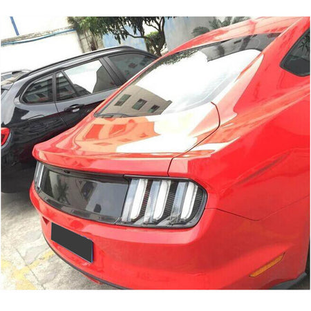 Ford Mustang 2015-2017 Rear Bumper Fog Lamp Light Cover Carbon Fiber-Ahacarbon