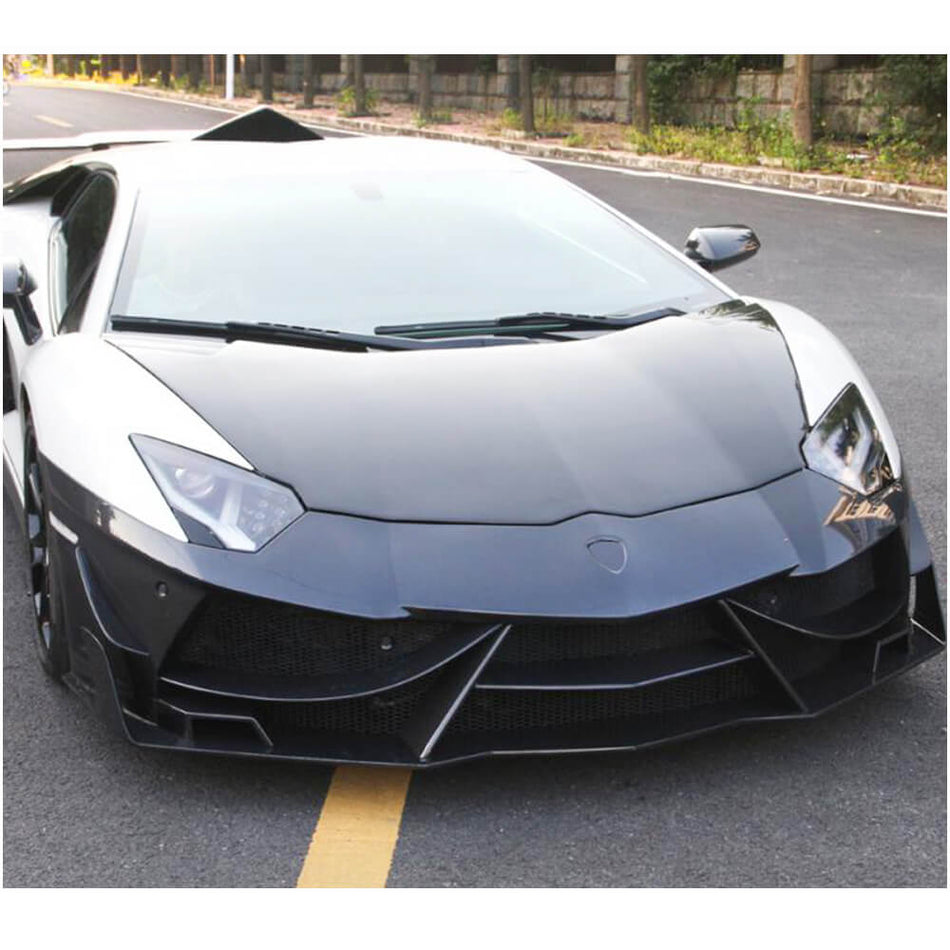 Lamborghini Aventador LP700-4 2011-2016 Front Bumper Lip Carbon Fiber-Ahacarbon
