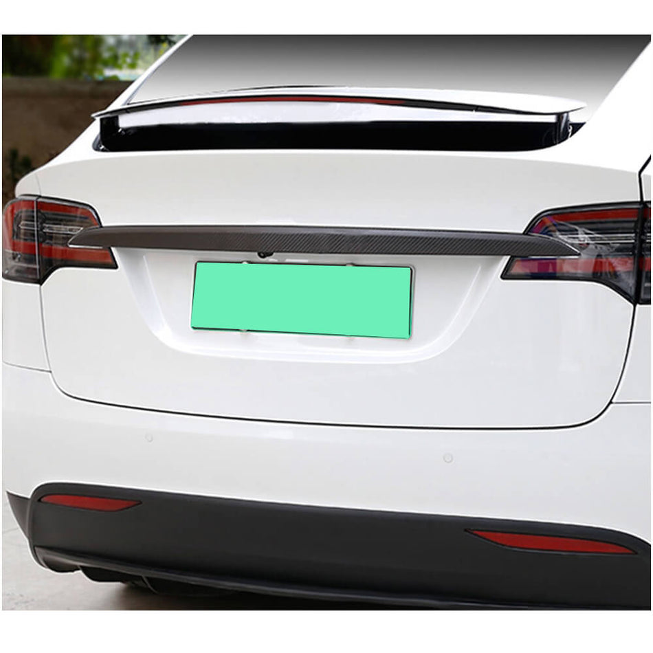 Tesla Model X 2016-2020 Rear Trunk Tail Covers Carbon Fiber-Ahacarbon