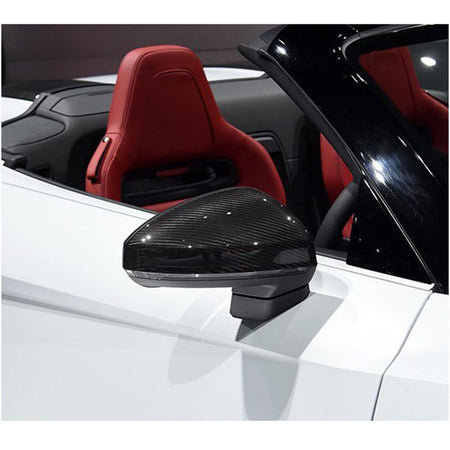 Audi TT TTS R8 V10 2016-2019 Mirror Covers Add-on Dry Carbon Fiber-Ahacarbon