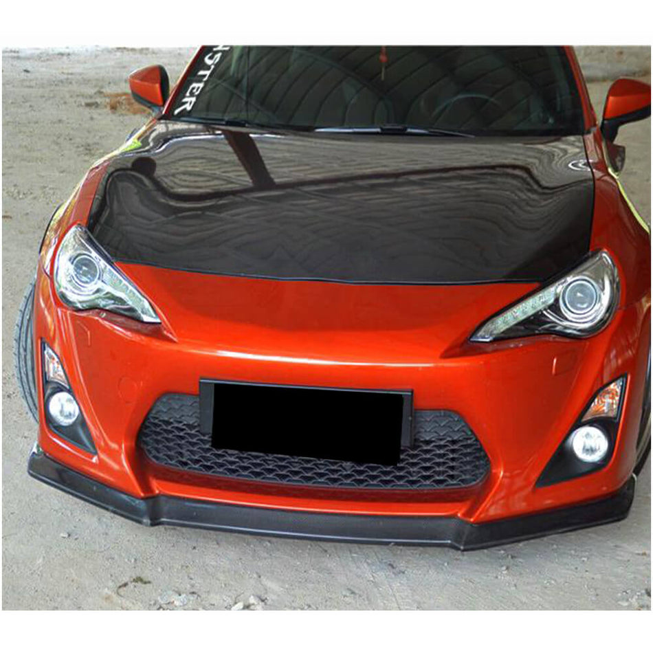 Toyota GT86 FT86 2013-2016 Front Bumper Lip Carbon Fiber-Ahacarbon