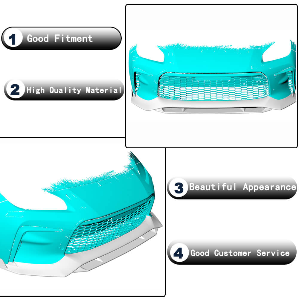 Toyota GR86 Carbon Fiber Front Bumper Lip Spoiler Wide Body Kit