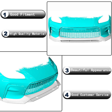 Toyota GR86 Carbon Fiber Front Bumper Lip Spoiler Wide Body Kit