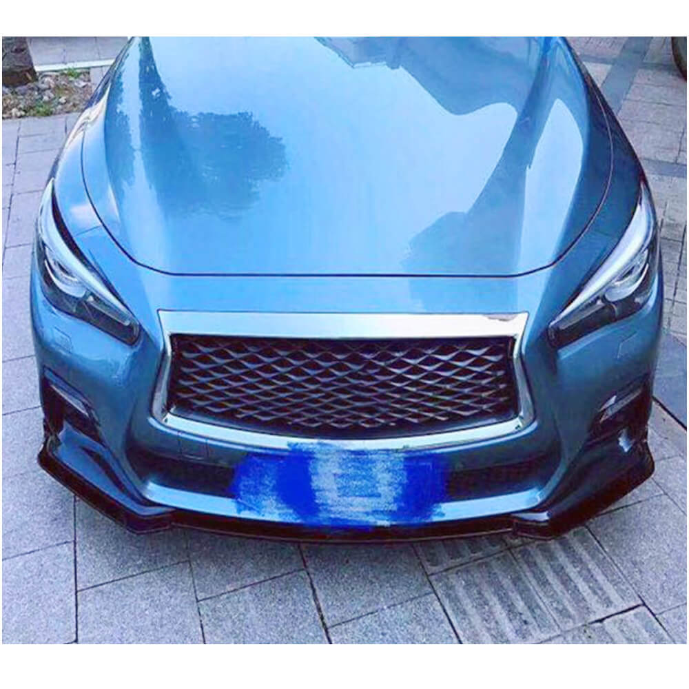 Infiniti Q50 Sport 2018-2022 Front Bumper Lip Carbon Fiber 3pcs/set-Ahacarbon